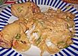 Putentaschen mit Erdnusscreme-Honig-So&szlig;e