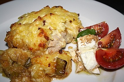 Putenschnitzel-Rösti Auflauf 3