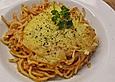 Spaghettiauflauf mit H&uuml;ttenk&auml;se und Tomaten