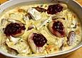 Schweinefilet-Gnocchi-Birnen-Preiselbeer-Brie-Gratin