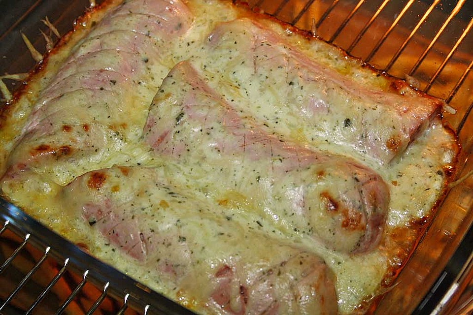 Fleischwurst mit Käse überbacken nach Nobbys Art (Rezept mit Bild ...