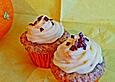 Mohn-Orangen Cupcakes