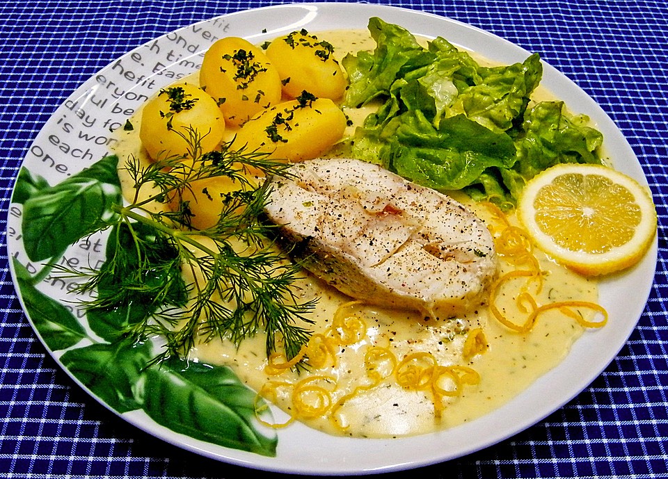 Kochfisch in Senfsoße