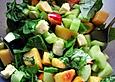 Fruchtiger Gurken-Spinat-Salat