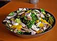 Mangosalat mit Putenbrust und Ziegenk&auml;se