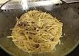 Gestreifter Kartoffelsalat mit Rindsstreifen