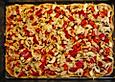 Pizza Knoblauch Champignon Paprika - vegan