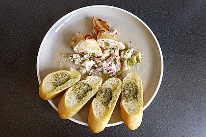 Tintenfischtuben mit Lachs-B&uuml;ffelk&auml;sef&uuml;llung 1