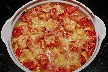 Tomaten-Sp&auml;tzle Pizza