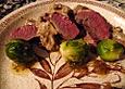 Gamsmedaillons mit Steinpilzsauce