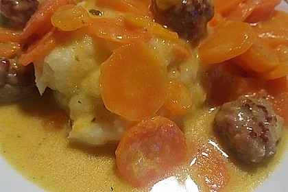 Hackbällchen in Möhren-Currysoße 17