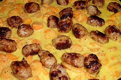 Hackbällchen in Möhren-Currysoße 31