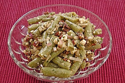 Grüner Bohnensalat mit getrockneten Tomaten 6