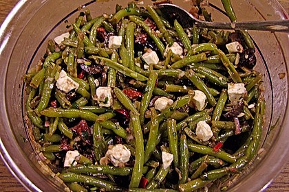 Grüner Bohnensalat mit getrockneten Tomaten 5