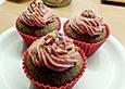 Vegane Zimt-Kirsch Cupcakes