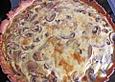 Champignontarte mit Emmentaler