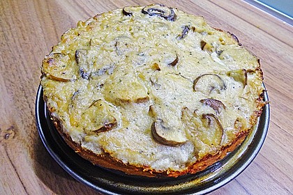 Champignontarte mit Emmentaler 35