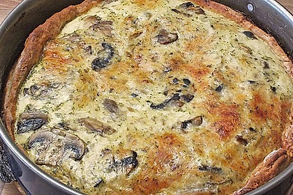 Champignontarte mit Emmentaler 10