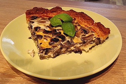 Champignontarte mit Emmentaler 29