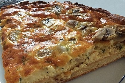 Champignontarte mit Emmentaler 14