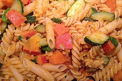 Nudeln mit Butternut- oder Hokkaido-Kürbis 7