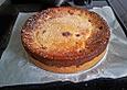 K&auml;sekuchen mit Himbeeren
