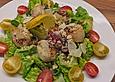 Gebratene Jakobsmuscheln an Salatherzen mit Frucht-Vinaigrette