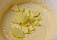 Apfelkuchen ohne Boden mit Quark-Vanillepudding