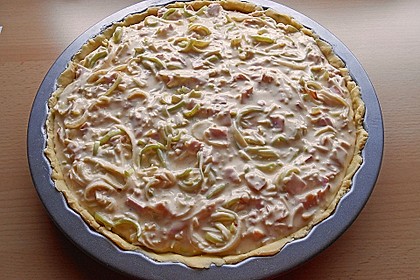 Einfache Schinken-Käse-Lauch Quiche 7