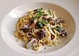 Hallimaschragout mit Speck