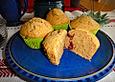 Earl Grey Muffins mit Himbeeren