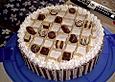 Kaffee-Karamell-Pralinen Torte