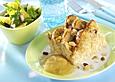 Arme Ritter-Auflauf mit Salatbeilage