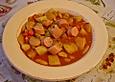 Bohneneintopf mit W&uuml;rstchen und Kartoffeln