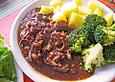 Rehgulasch mit Tiroler Speck