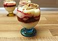Grie&szlig;dessert mit Himbeeren