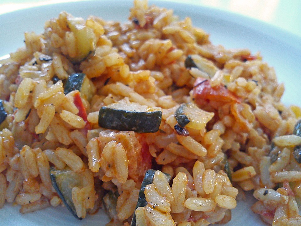 Puten Reispfanne Mit Gemüse Und Cremé Frech — Rezepte Suchen