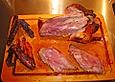 Ganze Ente, rosa gebraten und in zwei G&auml;ngen serviert