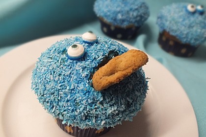 Krümelmonster Cupcakes 18