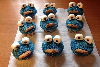 Krümelmonster Cupcakes 1