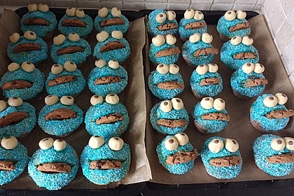 Krümelmonster Cupcakes 20