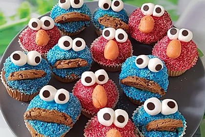 Krümelmonster Cupcakes 6
