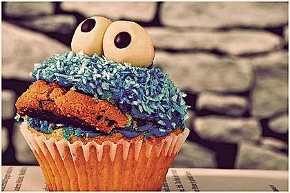Krümelmonster Cupcakes 2