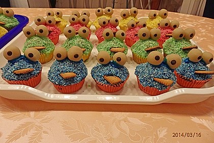 Krümelmonster Cupcakes 37
