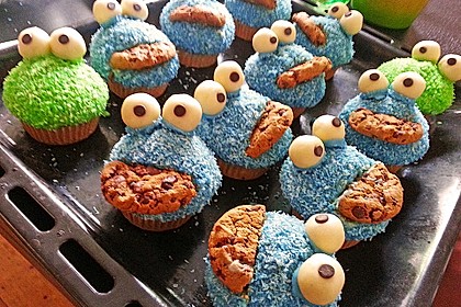 Krümelmonster Cupcakes 47
