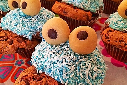 Krümelmonster Cupcakes 23