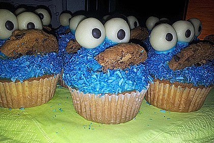 Krümelmonster Cupcakes 58