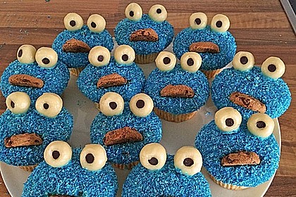 Krümelmonster Cupcakes 55