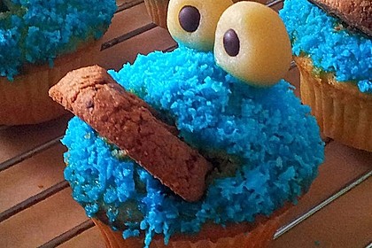 Krümelmonster Cupcakes 12