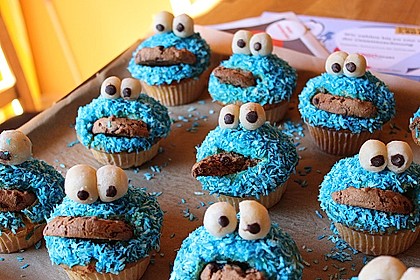 Krümelmonster Cupcakes 54